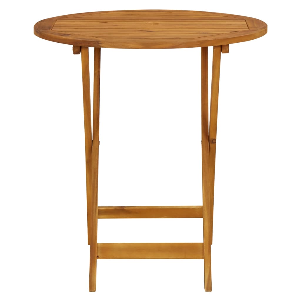 3 Piece Bistro Set Poly Rattan And Solid Wood