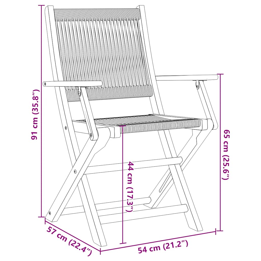 Outdoor Furniture Set 3 Piece Bistro Polypropylene & Solid Wood Garden Patio