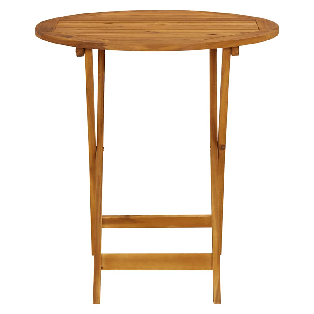 Outdoor Furniture Set 3 Piece Bistro Polypropylene & Solid Wood Garden Patio