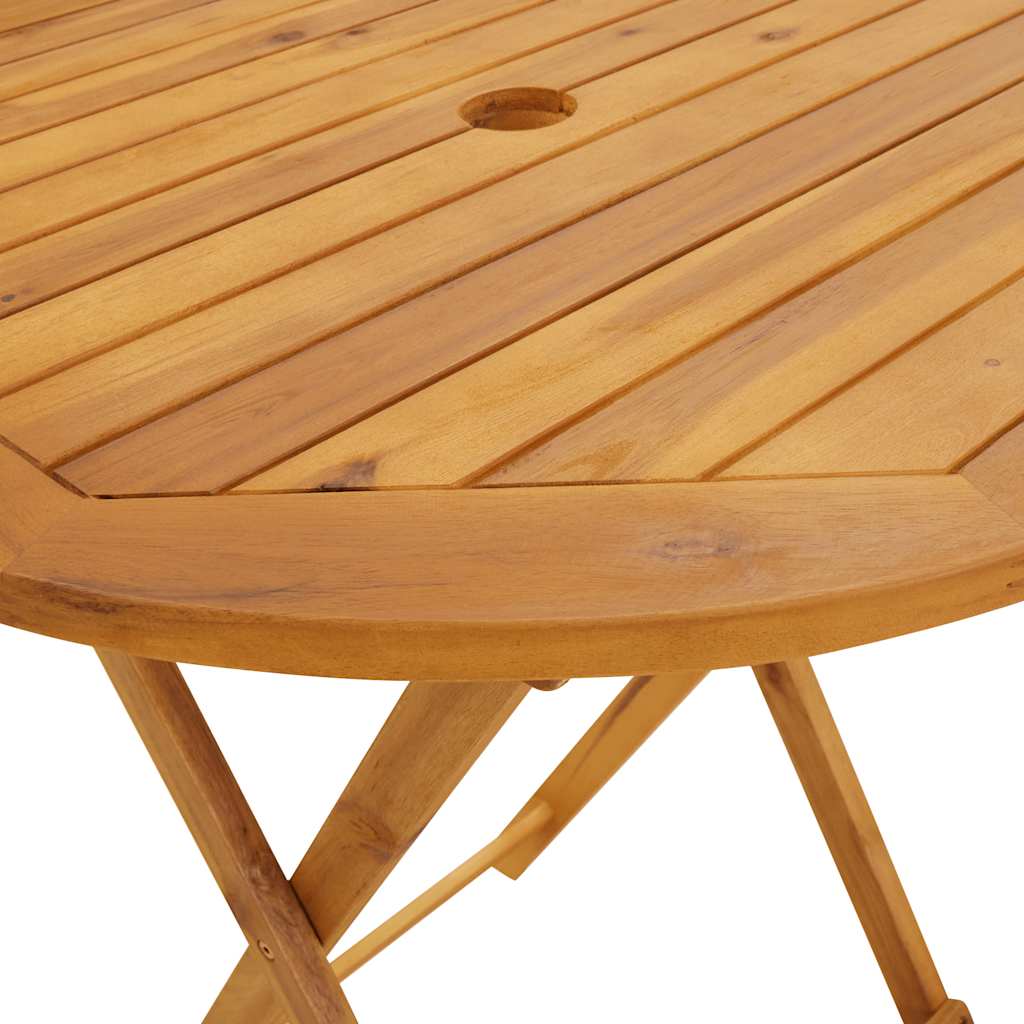 Outdoor Furniture Set 3 Piece Bistro Polypropylene & Solid Wood Garden Patio