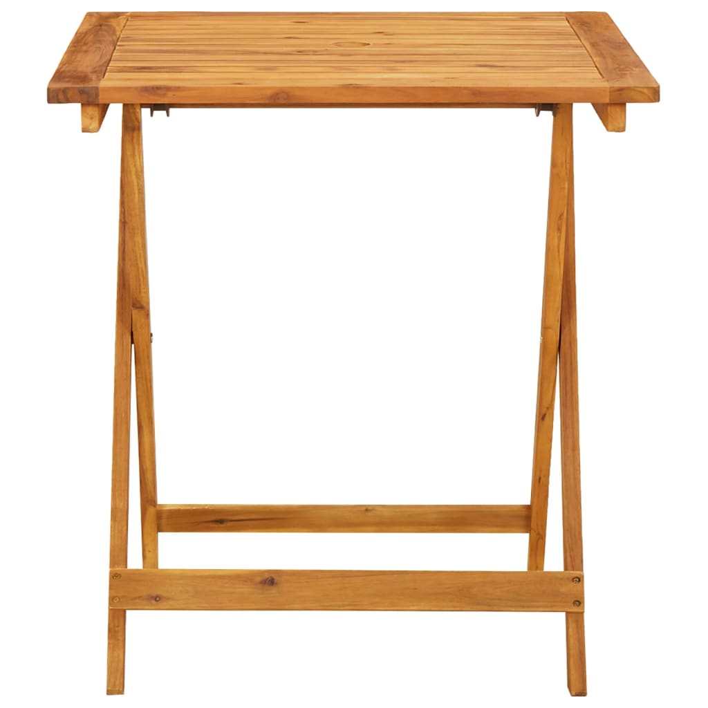 3 Piece Bistro Set Fabric And Solid Wood