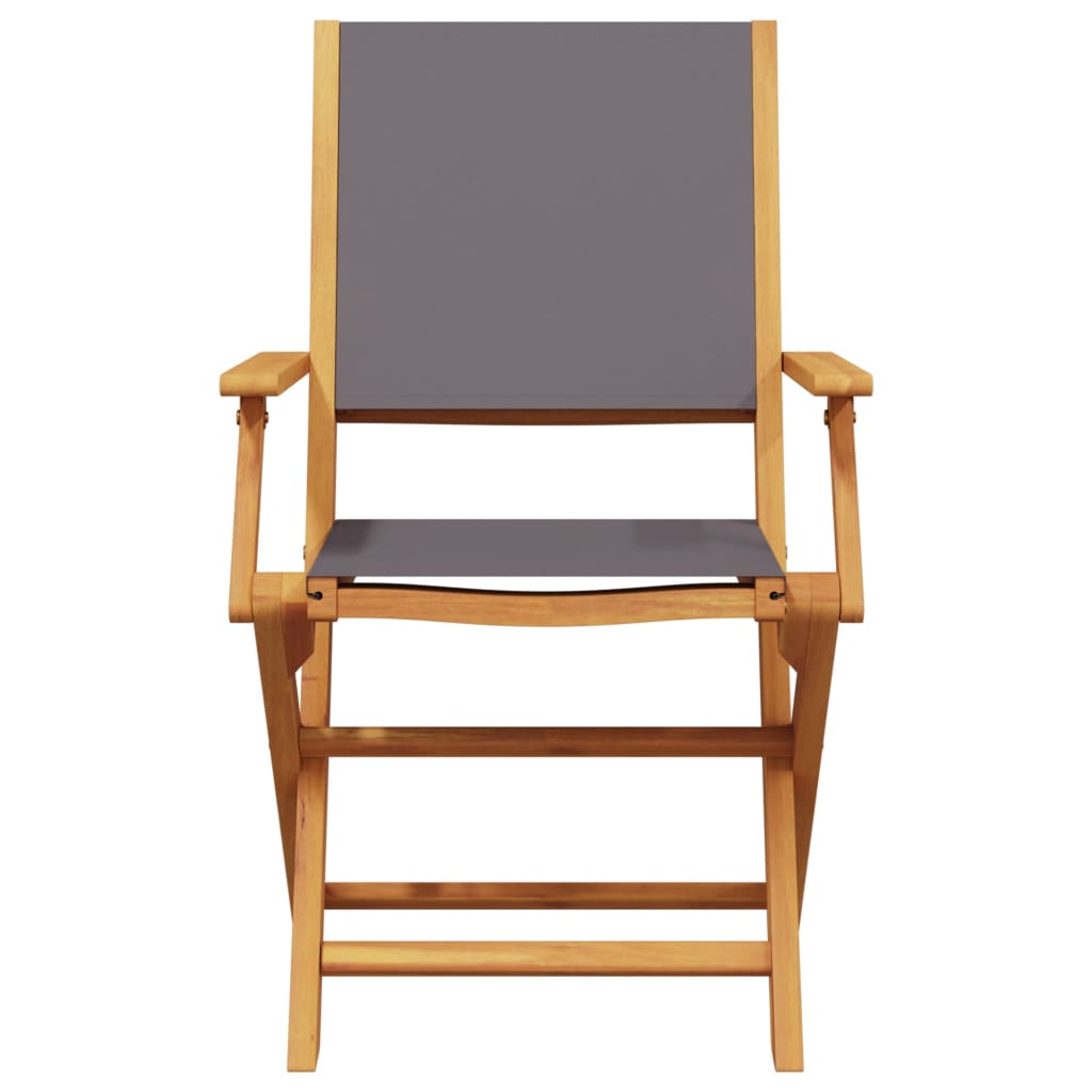 3 Piece Bistro Set Fabric And Solid Wood