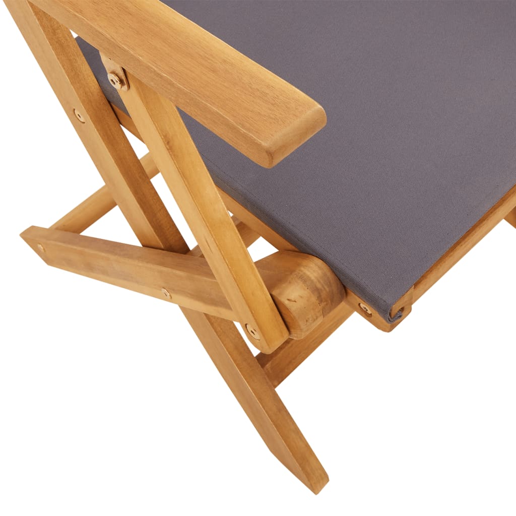 3 Piece Bistro Set Fabric And Solid Wood