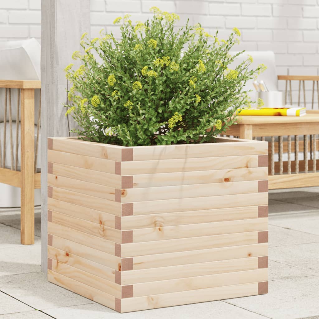 Garden Planter Solid Wood Pine