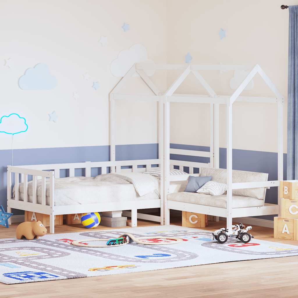 Day Bed And Bench Set With Roof Without Mattress