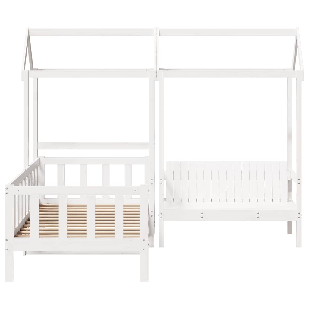 Day Bed And Bench Set With Roof Without Mattress