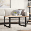 Coffee Table Solid Wood Pine And Steel