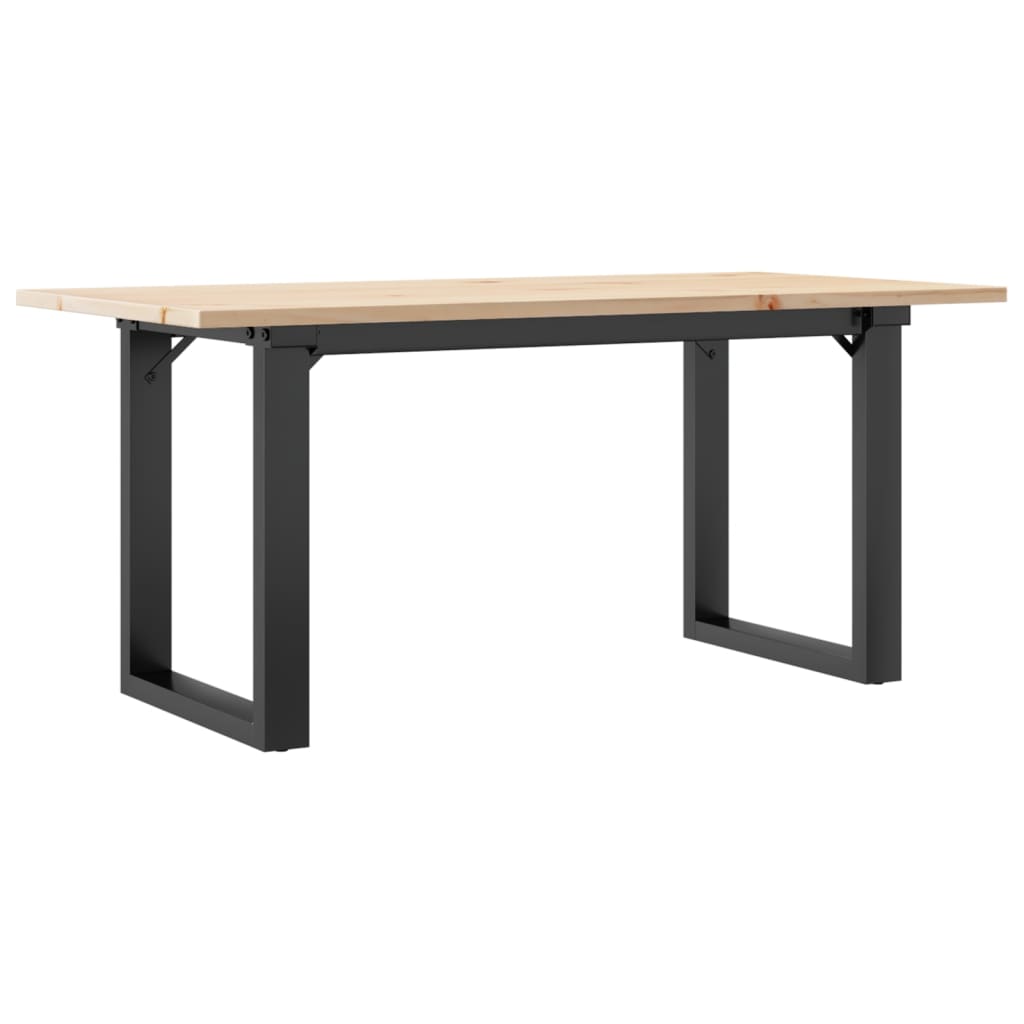 Coffee Table Solid Wood Pine And Steel