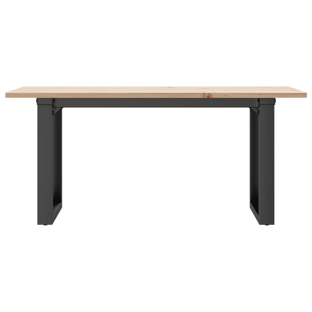 Coffee Table Solid Wood Pine And Steel