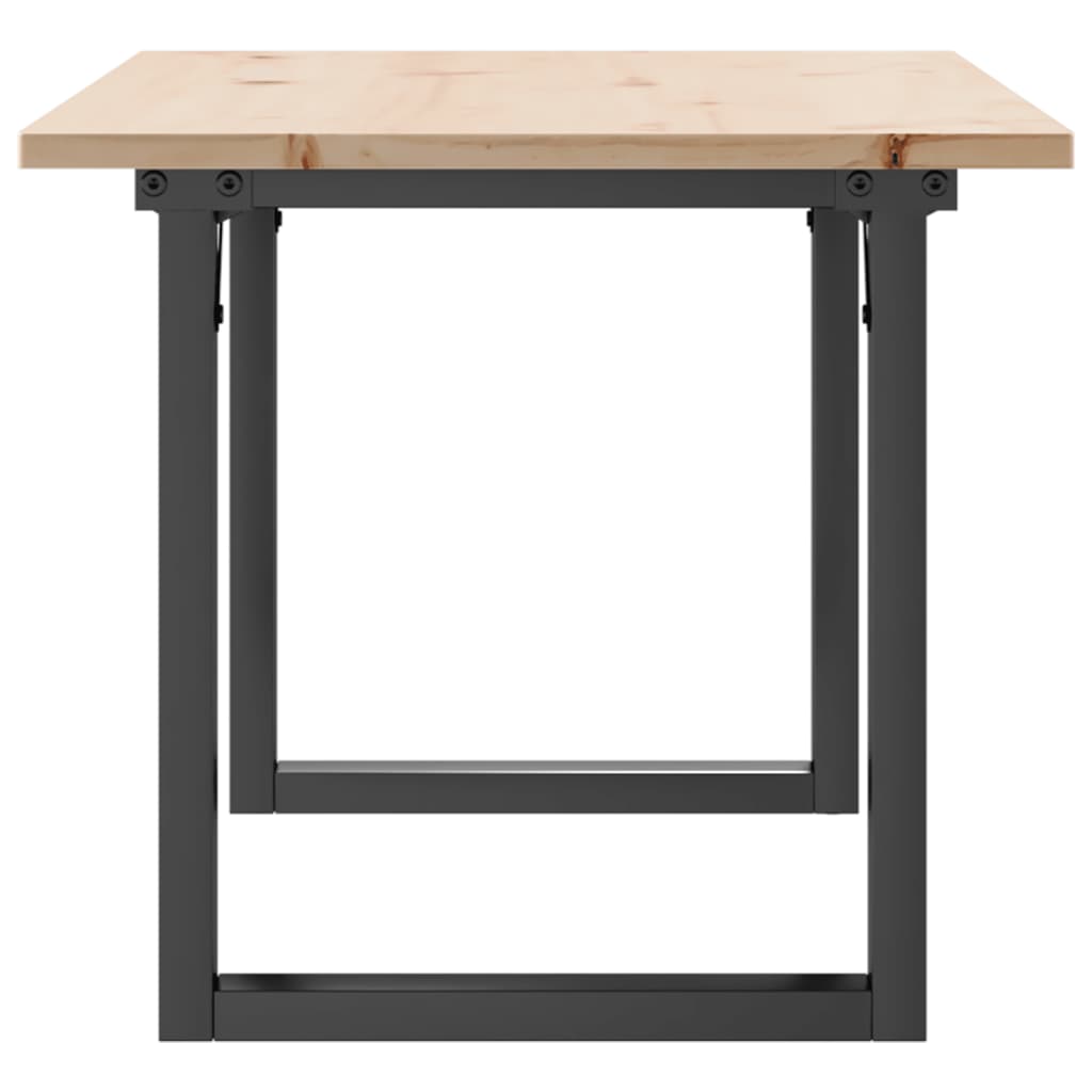 Coffee Table Solid Wood Pine And Steel