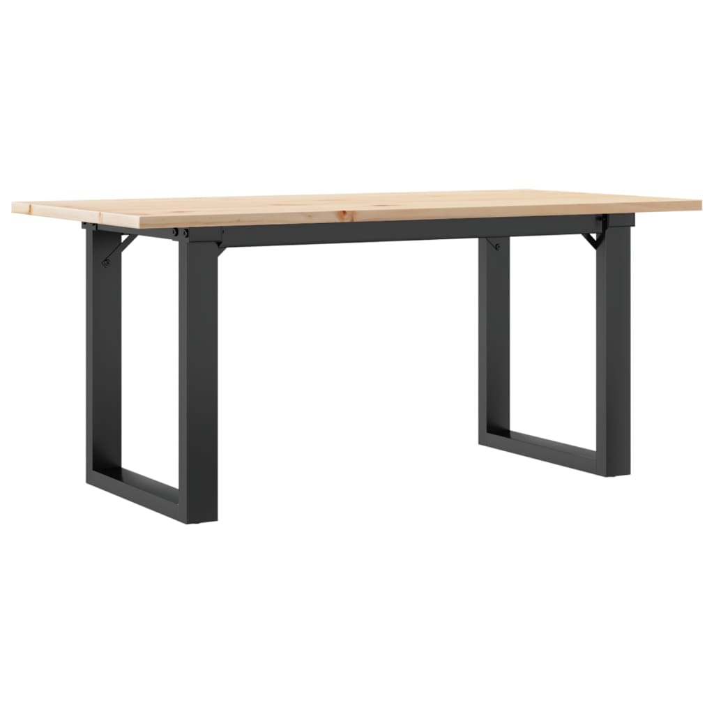 Coffee Table Solid Wood Pine And Steel