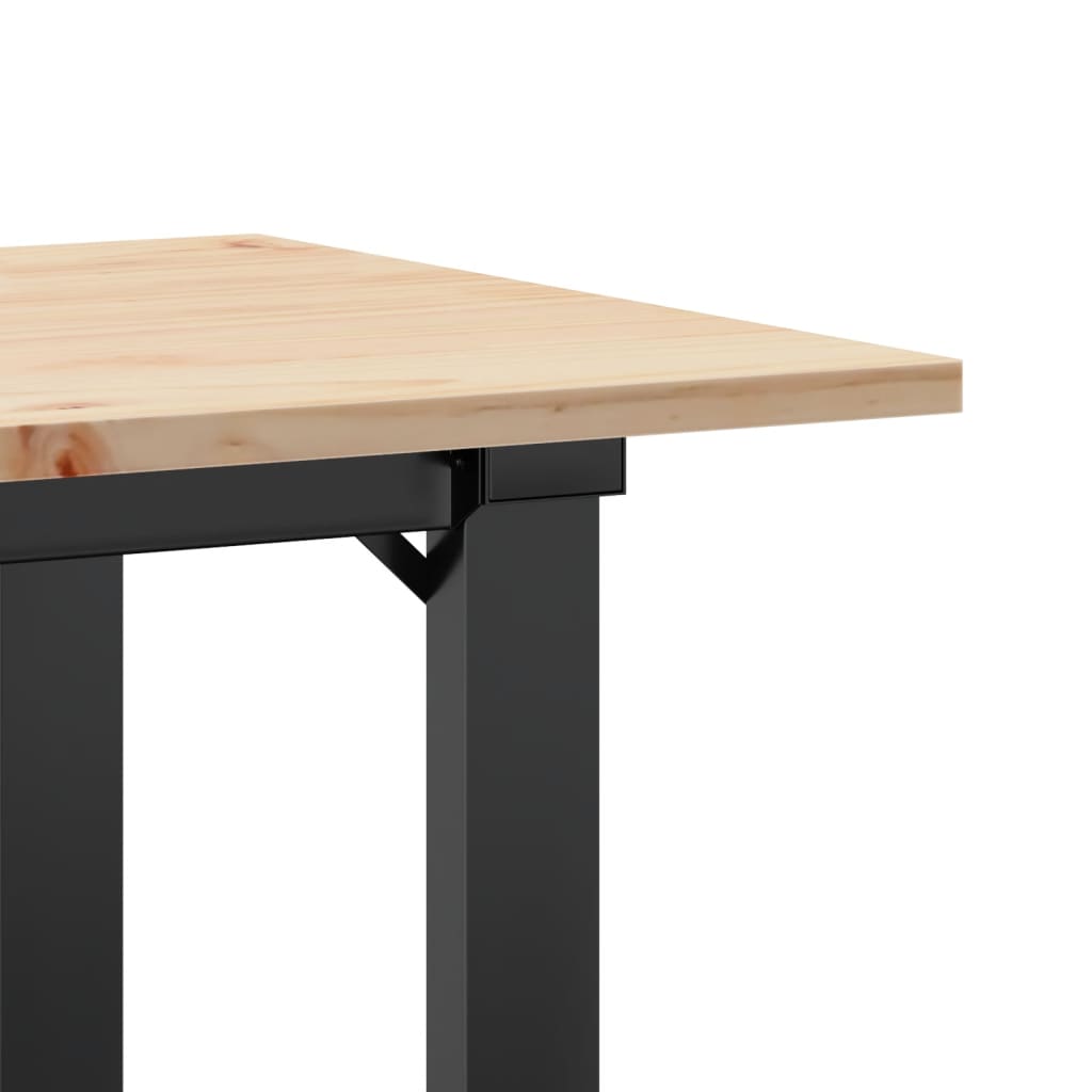 Coffee Table Solid Wood Pine And Steel