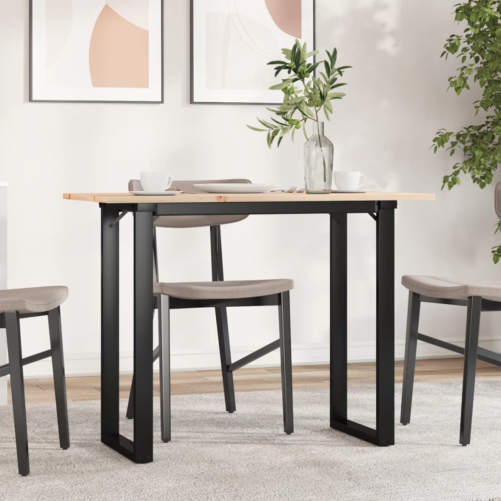 Coffee Table Solid Wood Pine And Steel