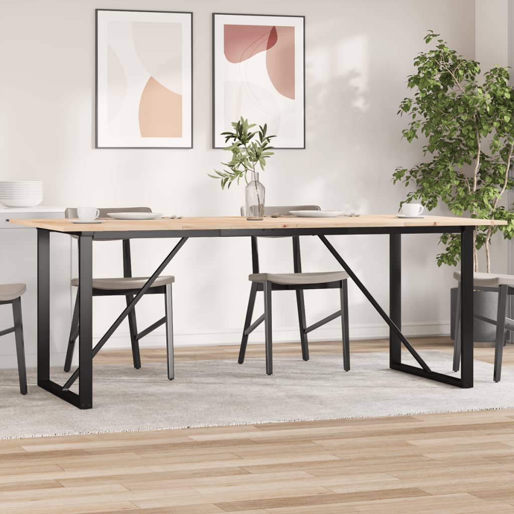 Coffee Table Solid Wood Pine And Steel