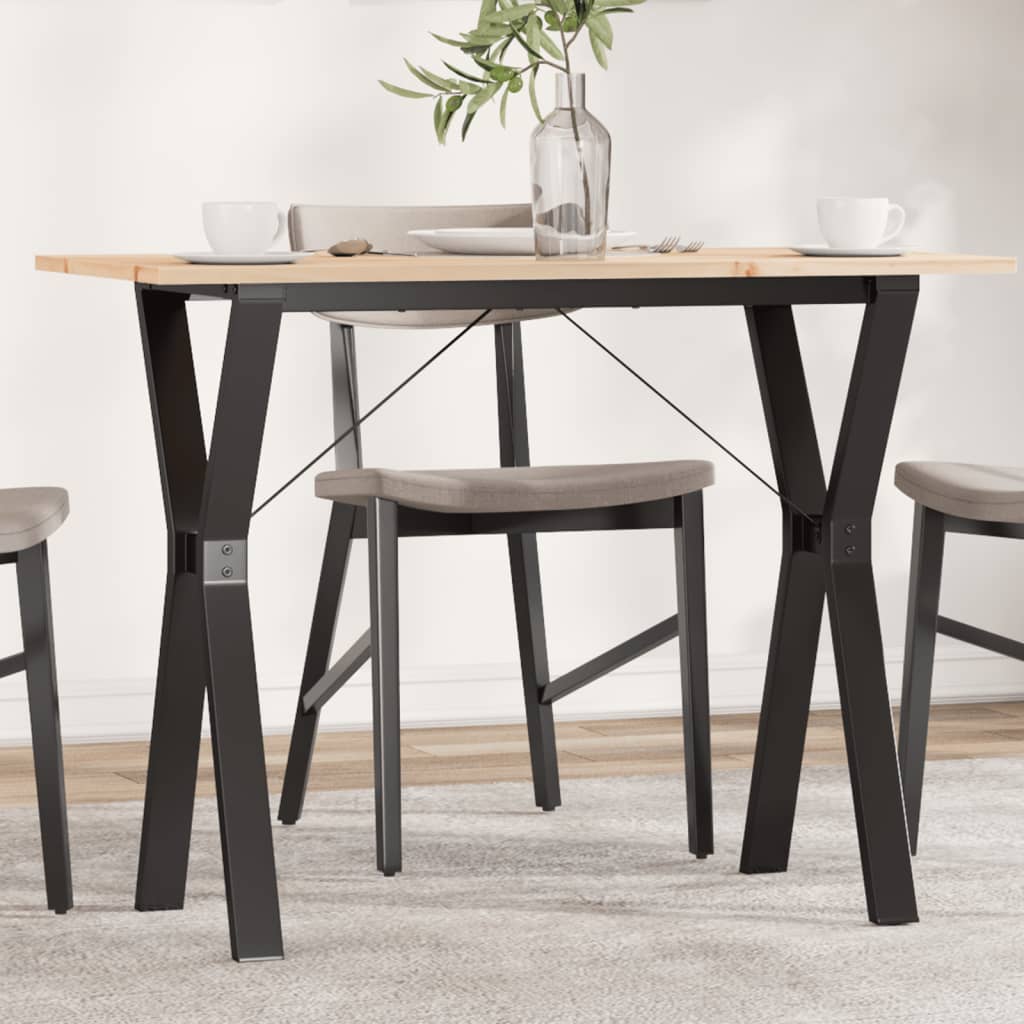 Coffee Table Solid Wood Pine And Steel