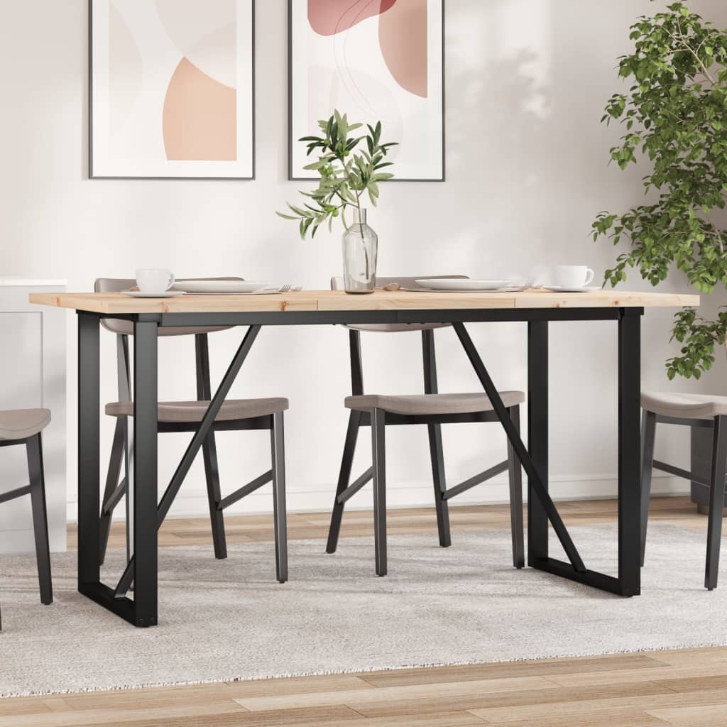 Coffee Table Solid Wood Pine And Steel
