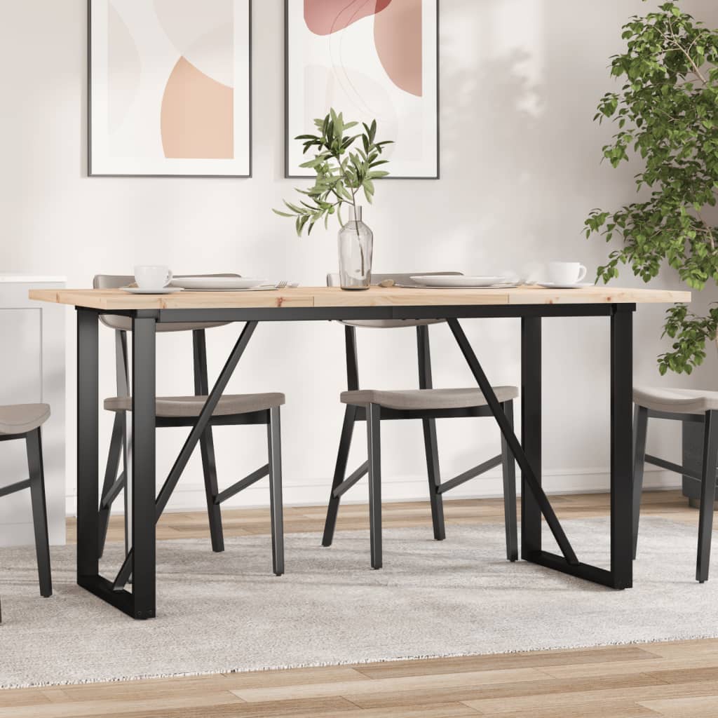 Coffee Table Solid Wood Pine And Steel