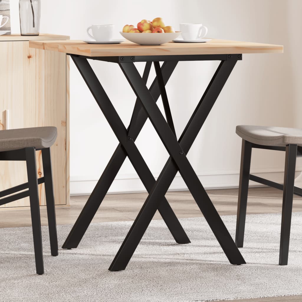 Coffee Table Solid Wood Pine And Steel