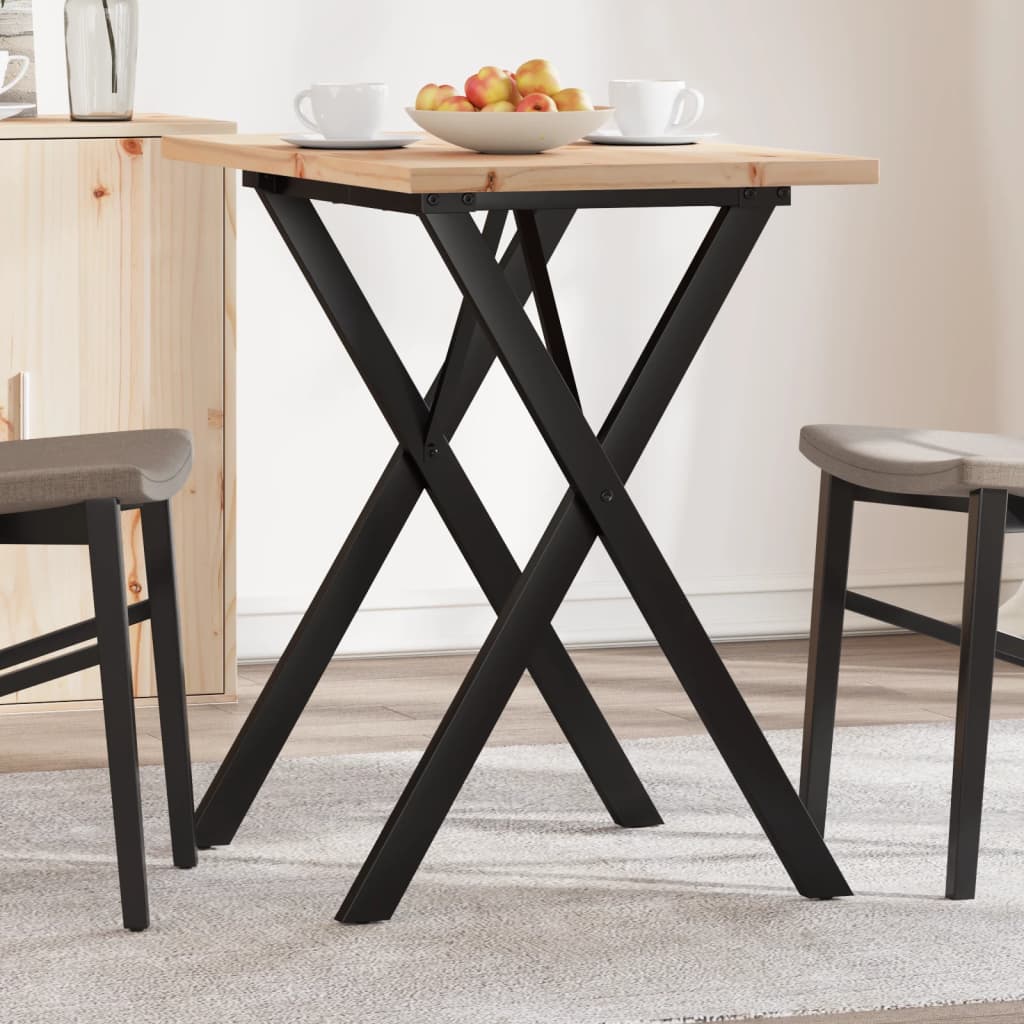 Coffee Table Solid Wood Pine And Steel