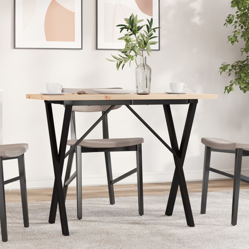 Coffee Table Solid Wood Pine And Steel