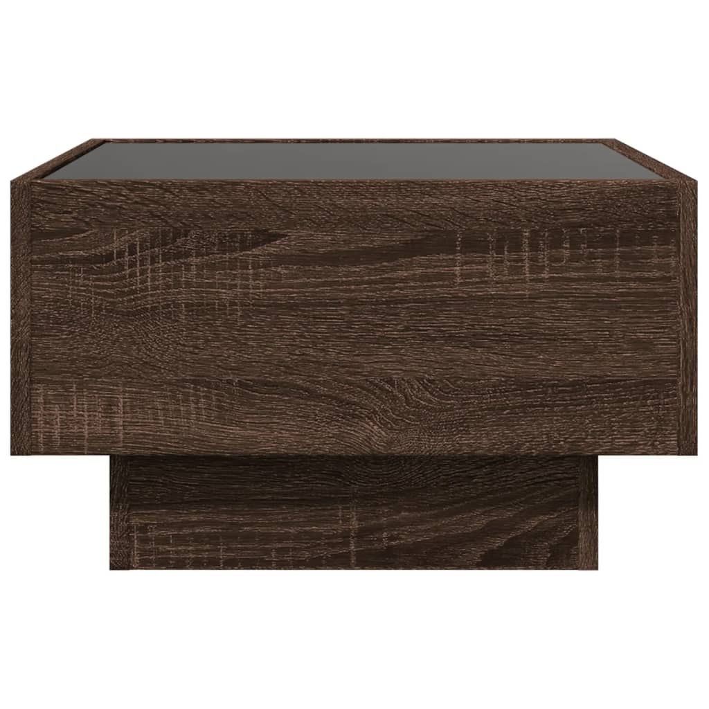 Coffee Table With Led Engineered Wood