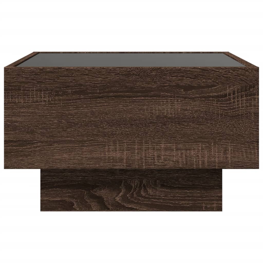Coffee Table With Led Engineered Wood