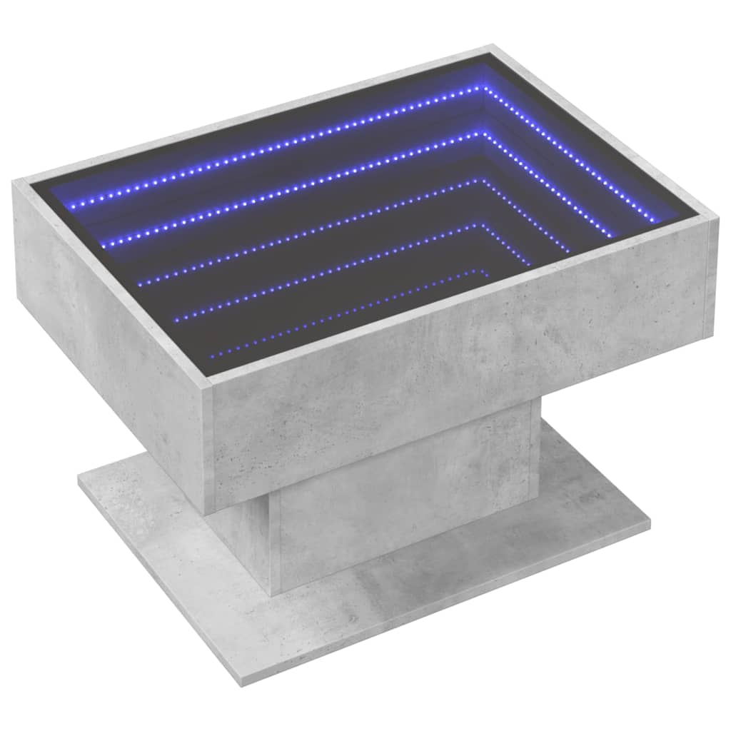 Coffee Table With Led 70X50X45 Cm Engineered Wood