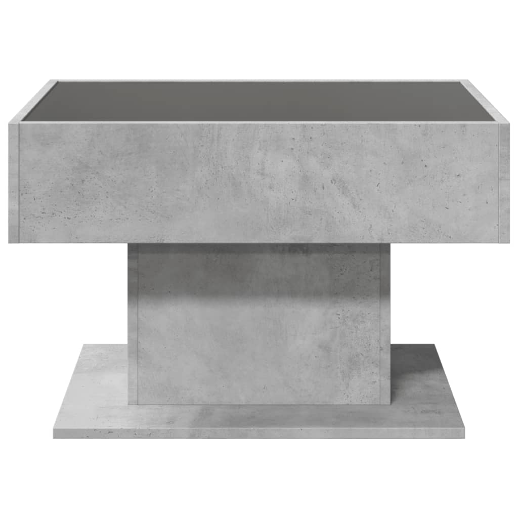 Coffee Table With Led 70X50X45 Cm Engineered Wood