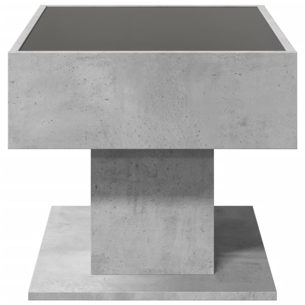 Coffee Table With Led 70X50X45 Cm Engineered Wood
