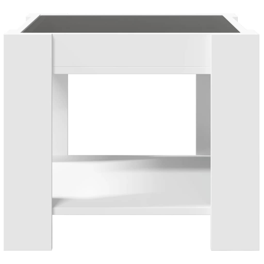 Coffee Table LED 73X53X45 Cm Engineered Wood Black White Sonoma Oak Smoked Oak 7