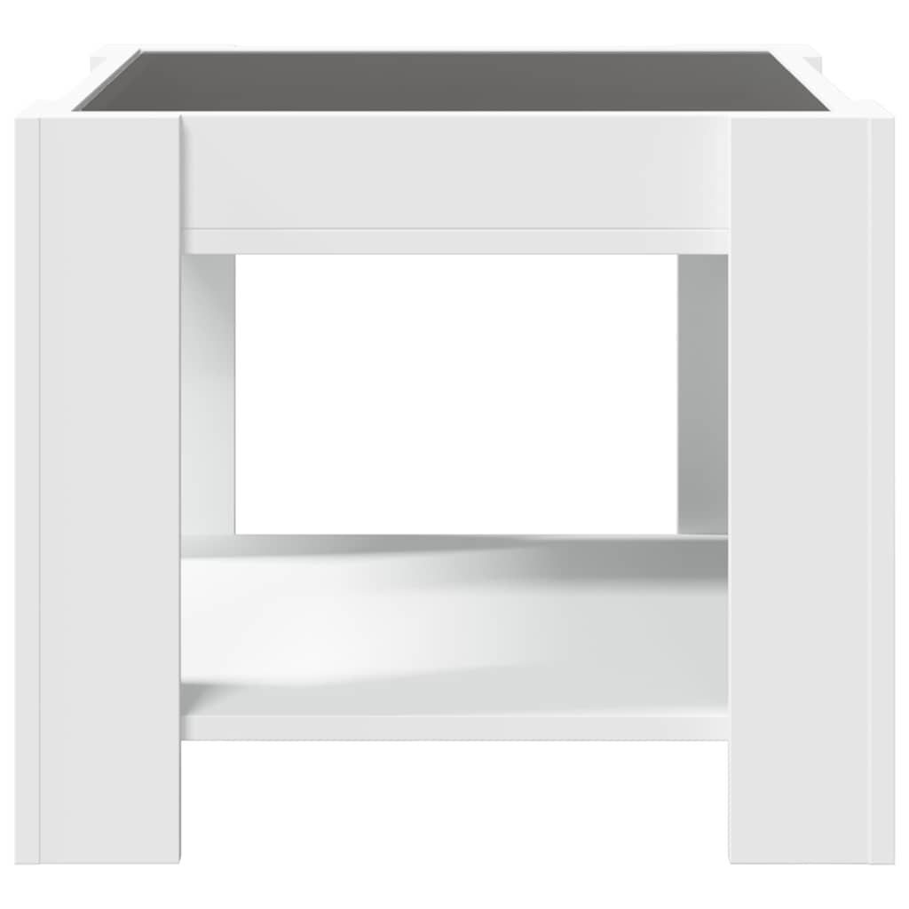 Coffee Table LED 73X53X45 Cm Engineered Wood Black White Sonoma Oak Smoked Oak 7