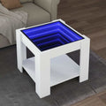 Coffee Table LED 73X53X45 Cm Engineered Wood Black White Sonoma Oak Smoked Oak 7