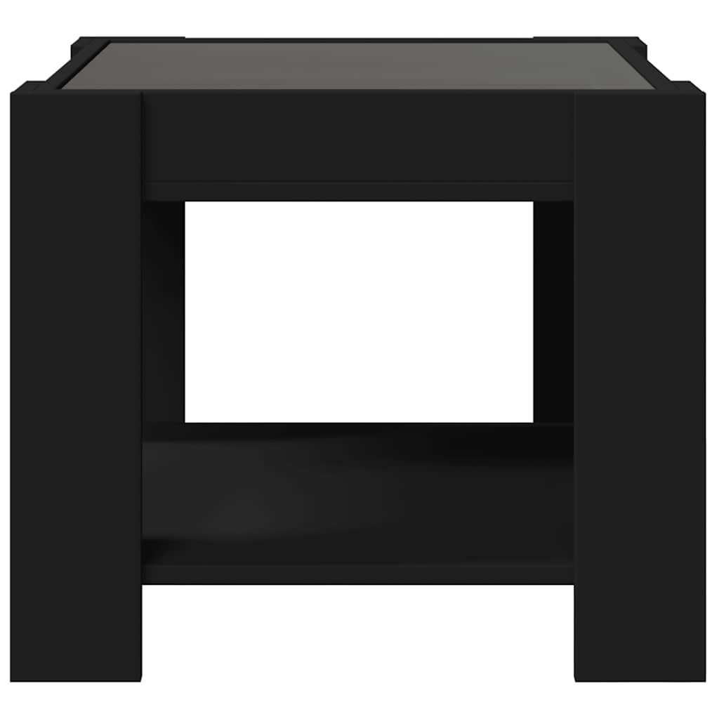 Coffee Table LED 73X53X45 Cm Engineered Wood Black White Sonoma Oak Smoked Oak 7
