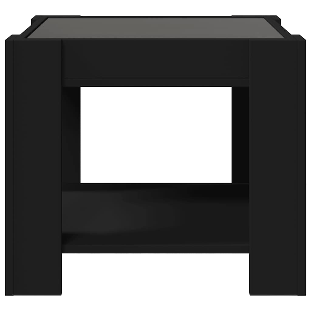 Coffee Table LED 73X53X45 Cm Engineered Wood Black White Sonoma Oak Smoked Oak 7