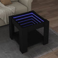 Coffee Table With Led 73X53X45 Cm Engineered Wood