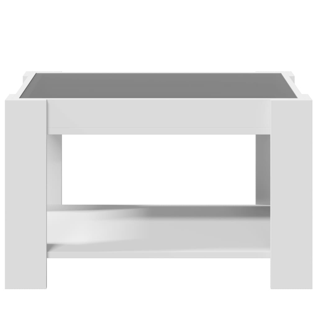 Coffee Table With Led 73X53X45 Cm Engineered Wood