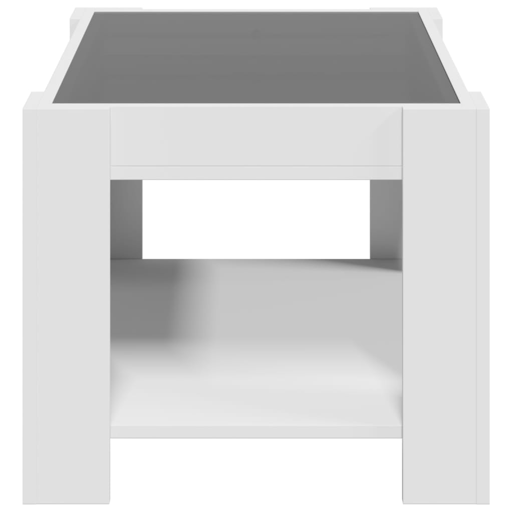 Coffee Table With Led 73X53X45 Cm Engineered Wood