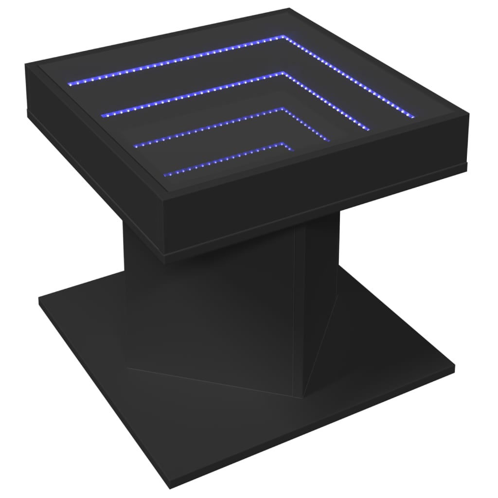 Coffee Table With Led 50X50X45 Cm Engineered Wood
