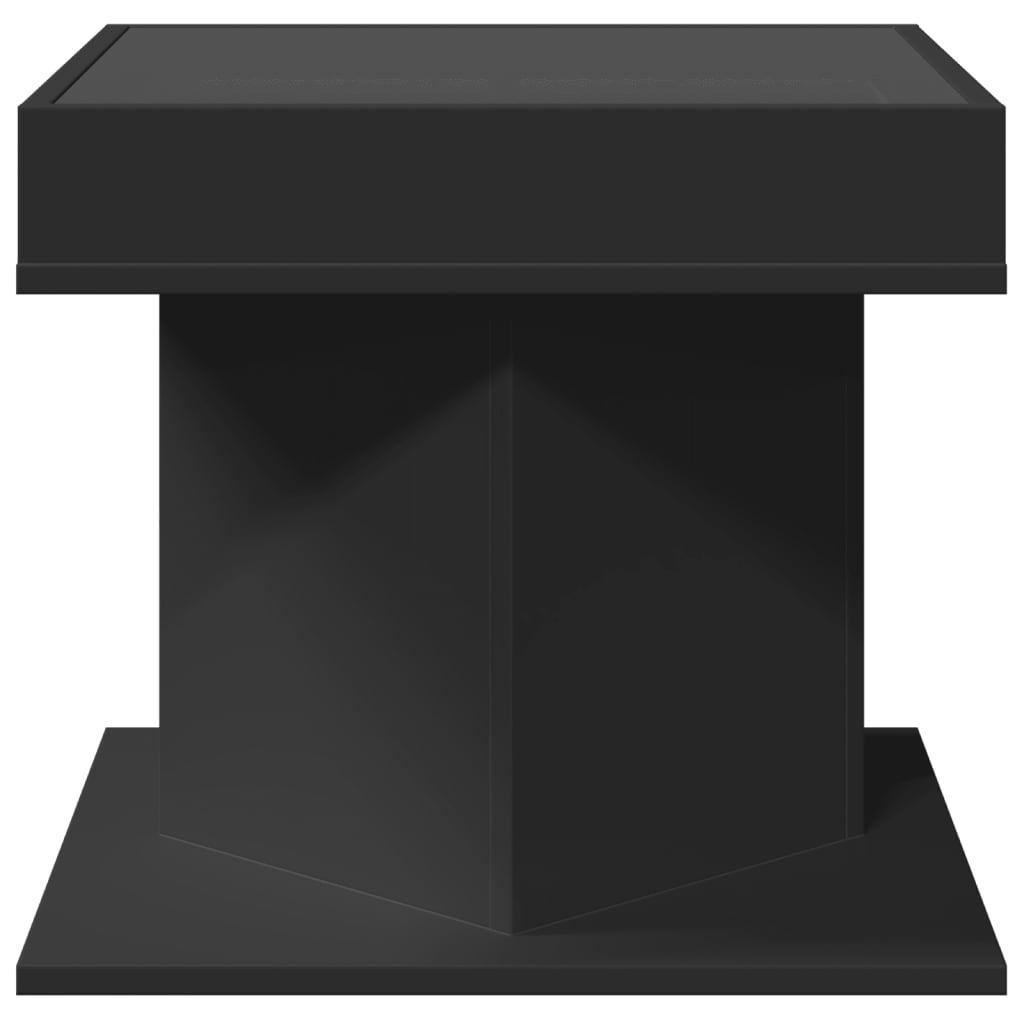 Coffee Table With Led 50X50X45 Cm Engineered Wood