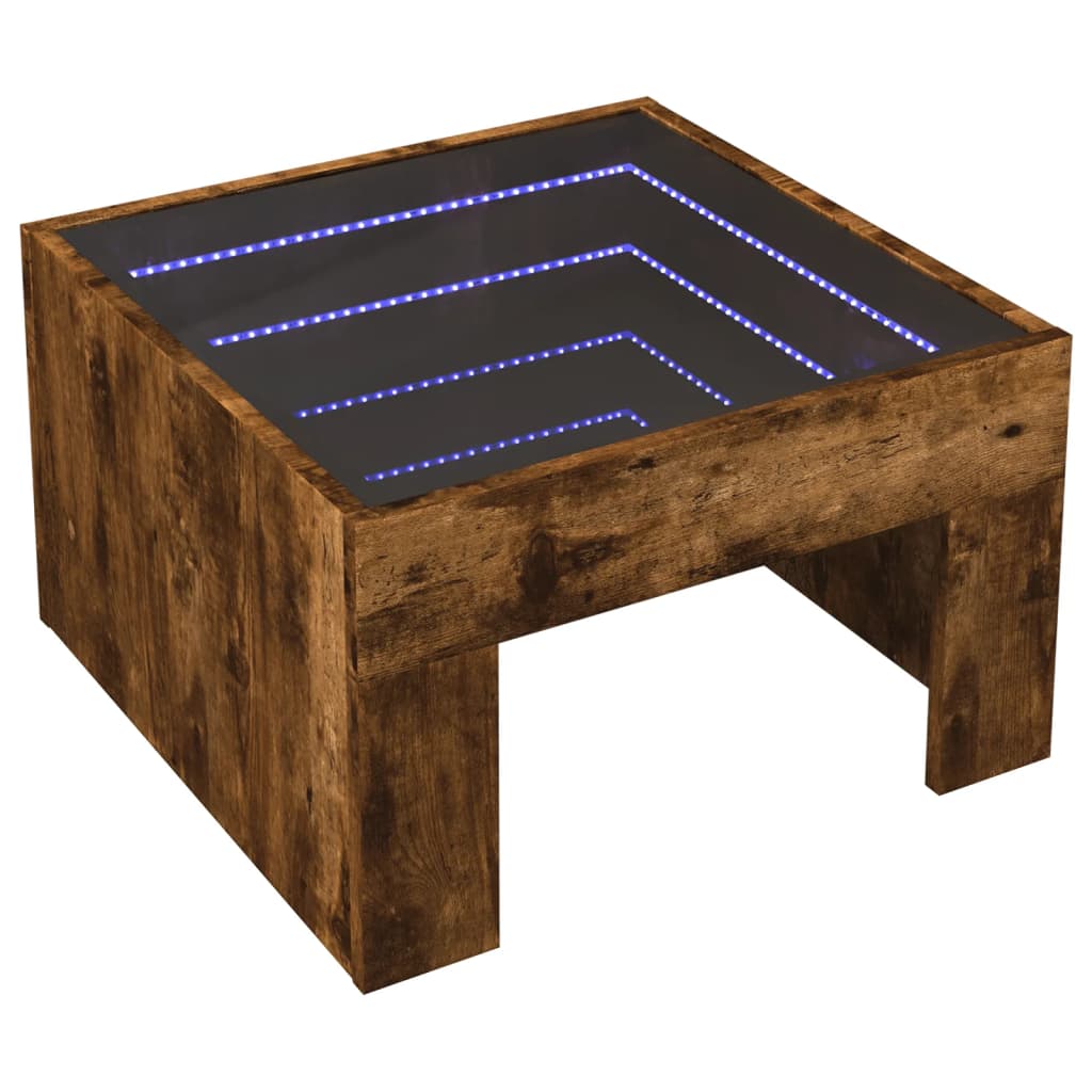 Coffee Table With Infinity Led 50X50X30 Cm