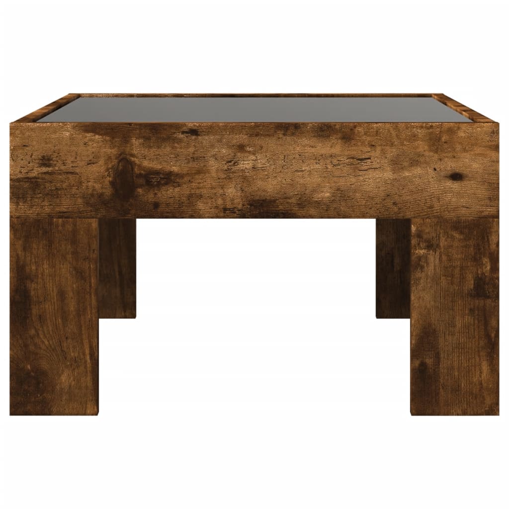 Coffee Table With Infinity Led 50X50X30 Cm