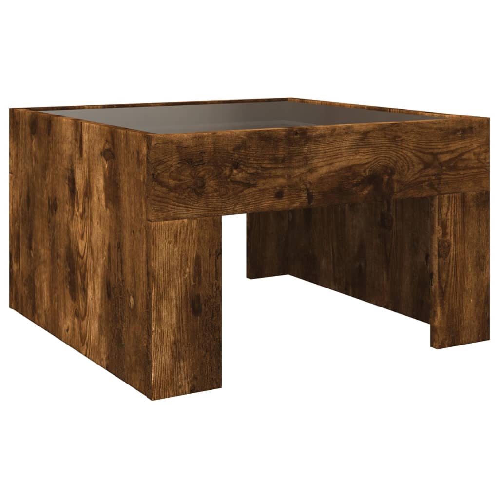 Coffee Table With Infinity Led 50X50X30 Cm