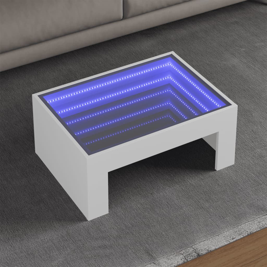 Coffee Table With Infinity Led 50X50X30 Cm
