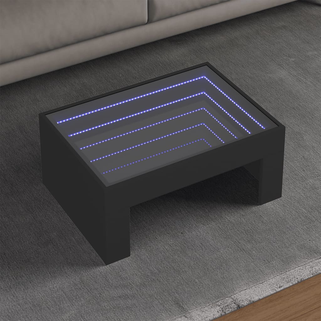 Coffee Table With Infinity Led 50X50X30 Cm