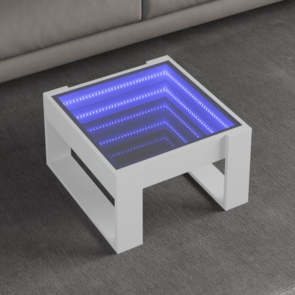 Coffee Table With Infinity Led 70X53X30 Cm