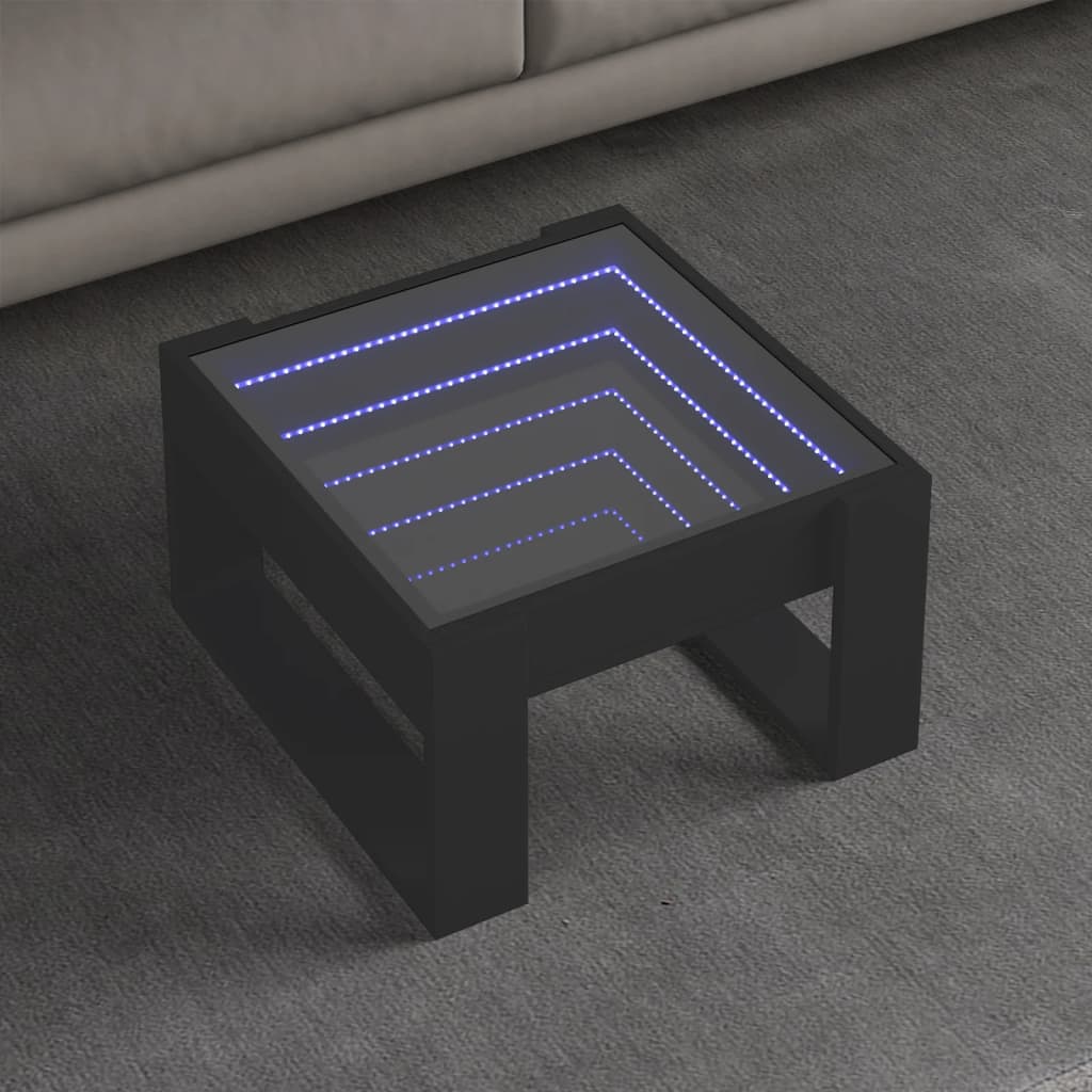 Coffee Table With Infinity Led 70X53X30 Cm