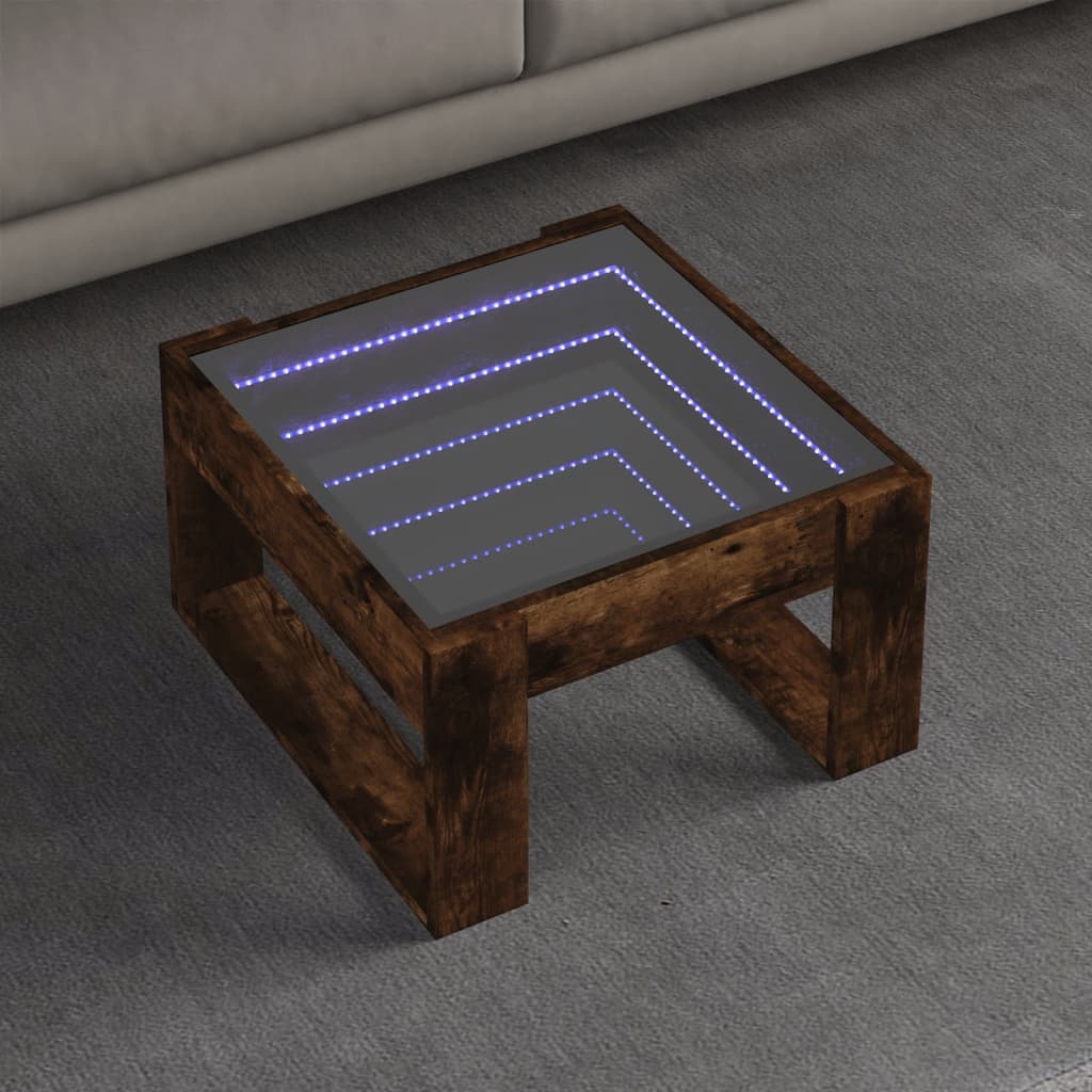 Coffee Table With Infinity Led 70X53X30 Cm
