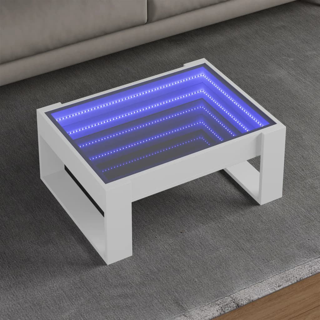 Coffee Table With Infinity Led 70X53X30 Cm