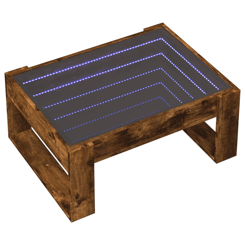 Coffee Table With Infinity Led 70X53X30 Cm