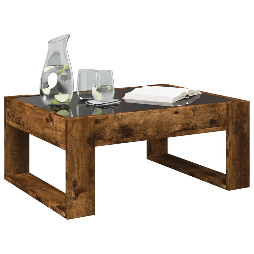 Coffee Table With Infinity Led 70X53X30 Cm